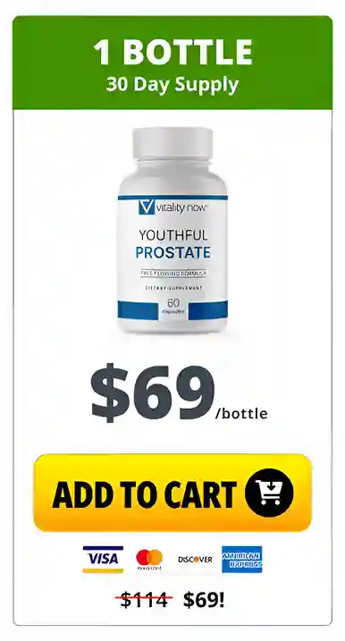 Youthful Prostate 1 bottle pricing